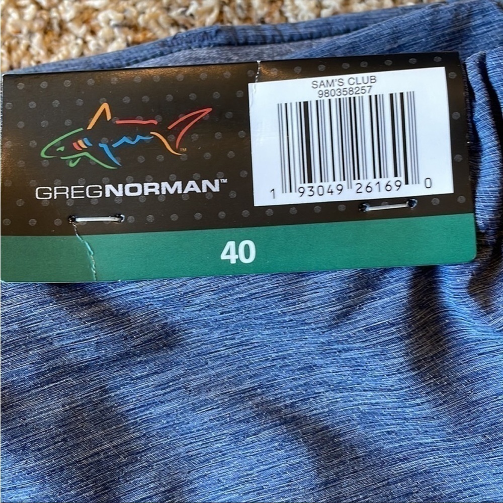 Greg Norman NWT Mens 40 Blue Performance Golf Shorts. - Picture 3 of 6
